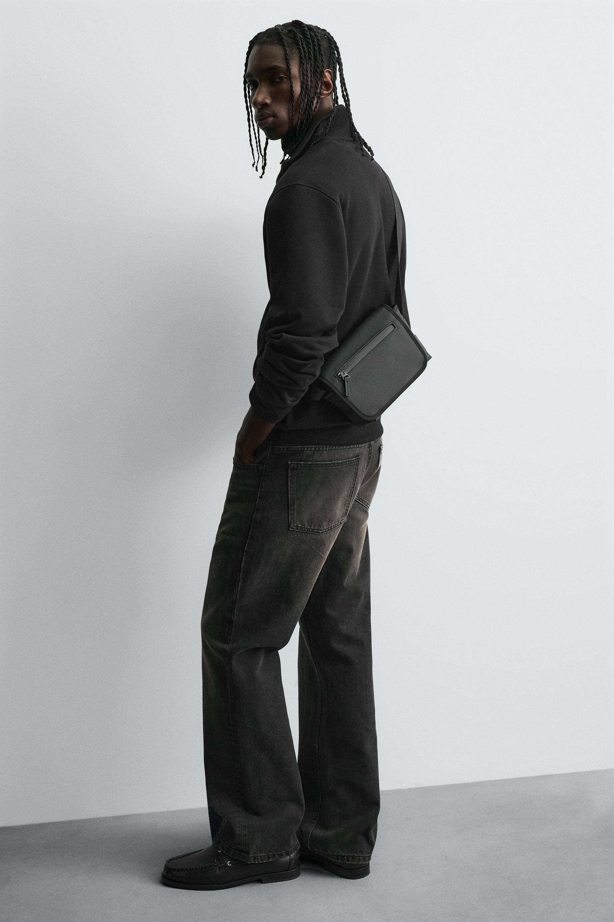 RUBBERIZED CROSSBODY BAG